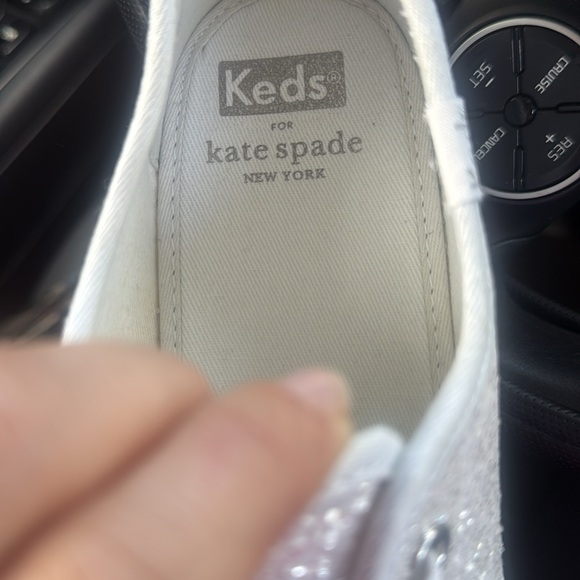 Keds for Kate Spade Sparkling White Sneakers - Picture 1 of 2